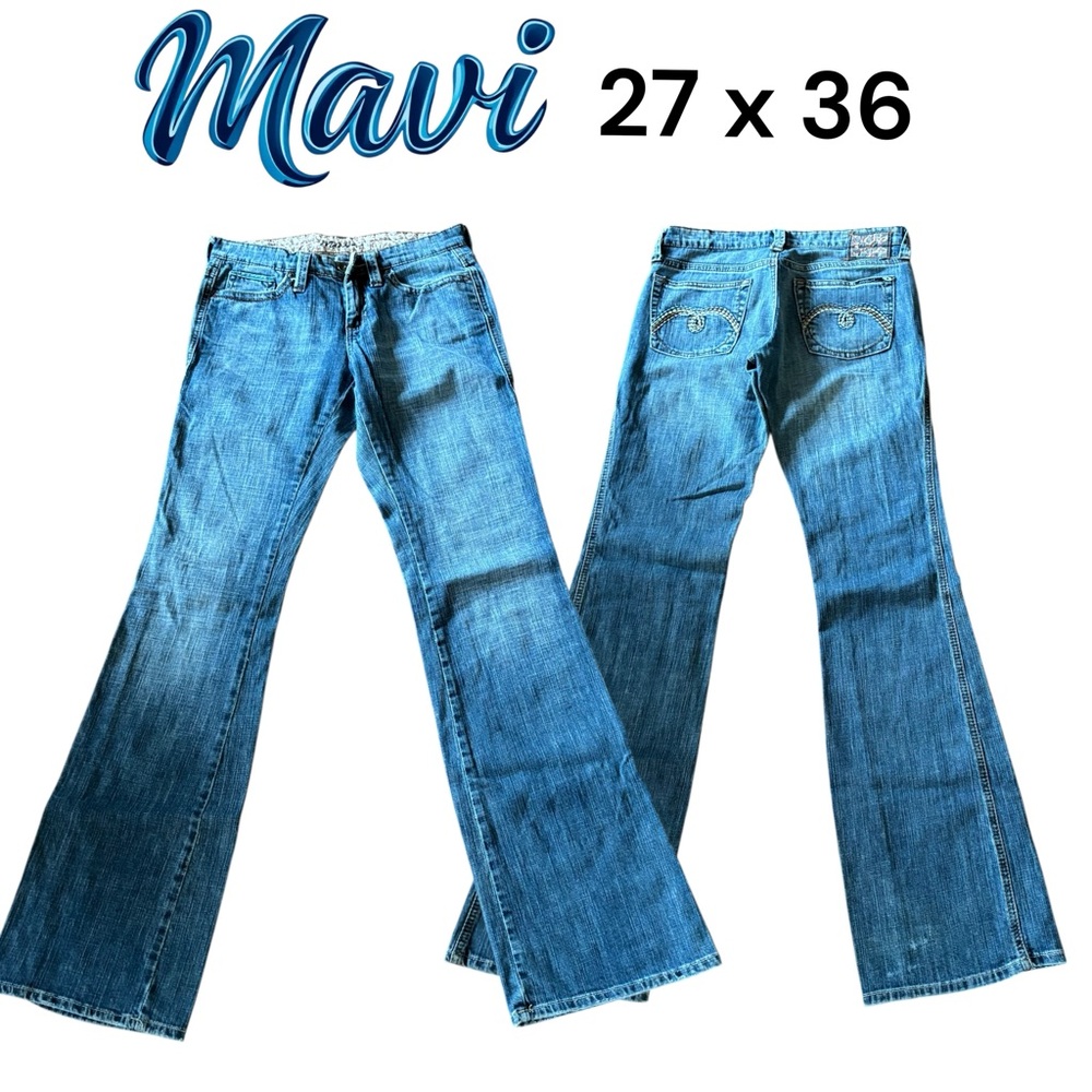 Mavi Women's Blue Flare Jeans